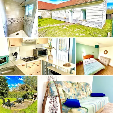 Entre Terre & Marais-plain-pied-plage A 15min-bbq * Noyelles-sur-Mer